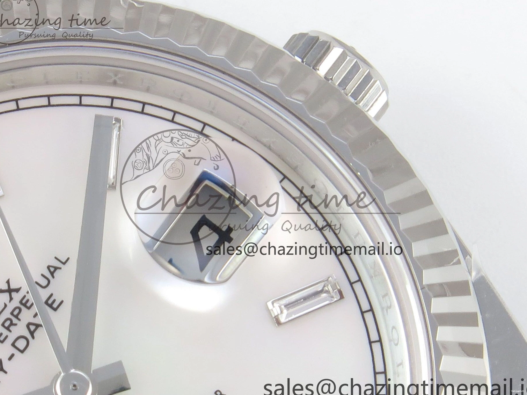 THBF President V3 Weight) Date (Gain SS Best 40 Edition MOP Day Bracelet Crystal Dial White on 1:1 VR3255 228236 0303